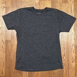 Duckworth Vapor Wool Lyocell Blend Made in USA Gray T Shirt Mens Large